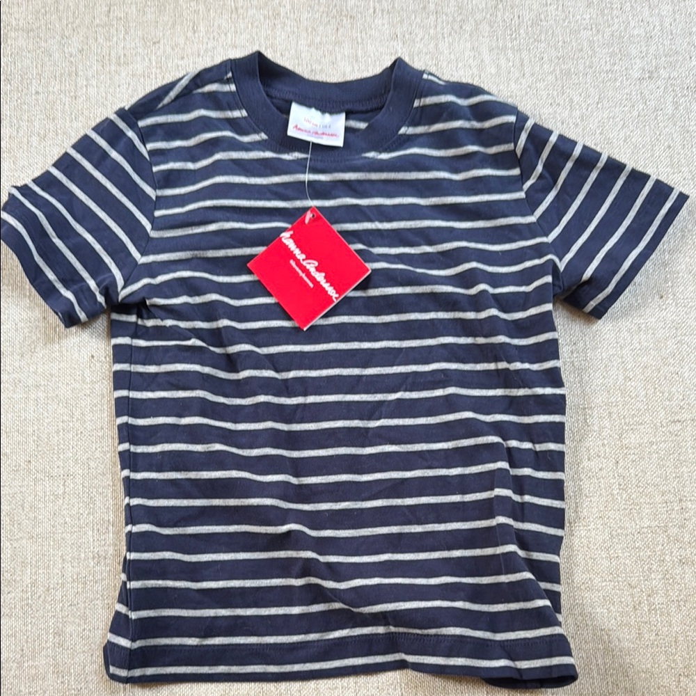 Hanna Andersson Kids NWT Navy Striped T-Shirt